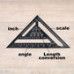Woodworking Triangle Ruler 7-inch