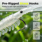 🌙✨50PCS Luminous Shrimp Lures – Glow in the Dark & Sharp Hooks 🦐🎣