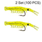 🌙✨50PCS Luminous Shrimp Lures – Glow in the Dark & Sharp Hooks 🦐🎣