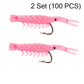 🌙✨50PCS Luminous Shrimp Lures – Glow in the Dark & Sharp Hooks 🦐🎣
