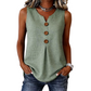 👗🌿☀️ Women's V-Neck Sleeveless Cotton Linen Vest – Breathable, Soft & Lightweight – Perfect for Layering or Wearing Alone on Warm Days 🌸🍃