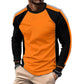 💥Crewneck Color Block Long Sleeve T-Shirt – High-contrast & breathable – Athletic fit, perfect for training or casual streetwear 🔥🌿