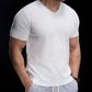 🎁2026 New Arrivals 50% OFF💥Breathable V-Neck Knit Tee – Textured Finish, Athletic Fit, Gym to Street 🏋️