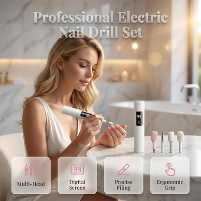 🥳2026 HOT SALE🥳💞55K+ SOLD!💅✨ Professional Electric Nail Polisher – Smooths thick nails, 99-speed display. Multiple heads for shaping & buffing. Salon at home! 🌟💎