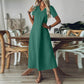 🥳SUMMER HOT SALE🥳💞50K+ SOLD!💥50% OFF! 👗Women's Short Sleeve V-Neck Maxi Dress