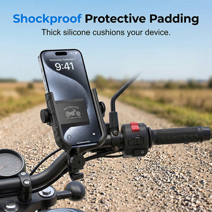 📱 Quick-Release Bike Phone Mount – SecureLock stability & shockproof – 61K+ sold – perfect for cyclists, secure and easy to use 🚴‍♂️🛡️✨