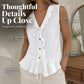 New Arrival✨Sleeveless Ruffle Trim Top in Classic Solids