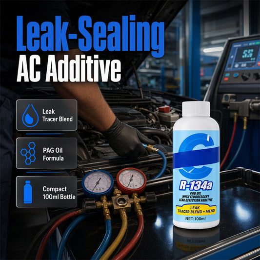 🚗 Car Air Con Leak Sealer with UV Dye – Restore Cold Air Fast ❄️ Easy DIY Solution
