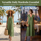🥳SUMMER HOT SALE🥳💞50K+ SOLD!💥50% OFF! 👗Women's Casual Sleeveless V-Neck Ruffle Dress