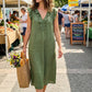 🥳SUMMER HOT SALE🥳💞50K+ SOLD!💥50% OFF! 👗Women's Casual Sleeveless V-Neck Ruffle Dress