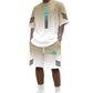 👕 50% OFF NOW! ☀️ Men's Summer T-Shirt & Shorts Set – Gradient design, breathable & lightweight – Perfect for hot days & casual outings 🩳