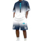 👕 50% OFF NOW! ☀️ Men's Summer T-Shirt & Shorts Set – Gradient design, breathable & lightweight – Perfect for hot days & casual outings 🩳
