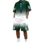 👕 50% OFF NOW! ☀️ Men's Summer T-Shirt & Shorts Set – Gradient design, breathable & lightweight – Perfect for hot days & casual outings 🩳
