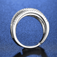 💍 Last Day Special Price ! 🔥 Adjustable Multi-Band Crossover Ring – Sparkling Paved Cubic Zirconia