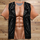 💪Men's Funny Fake Muscle Print T-Shirt