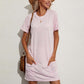Women's Summer Loose T-Shirt Dress with Pockets