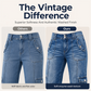 👖 Vintage Cargo Capri Jeans with Drawstring Hem – Functional Pockets & Relaxed Style for City Days