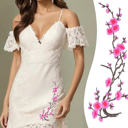 🔥Buy 1 Get 1 Free 🌸Elegant Plum Blossom Iron-On Patch 💮