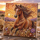 🦉💛 Highland Cow Pearl Art DIY Kit – Relaxing DIY Craft to Create Stunning Coastal Artwork