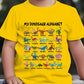 🎁 New Arrival🔥 Children's T-shirt with Dinosaur and Letter Prints