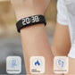 ⌚🏃Student Digital Sports Wristband – Pedometer Vibration Alarm Silicone Watch for Kids Teens
