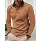 ✨ Easy Everyday Comfort | Men's Contrast-Collar Short-Sleeve Golf Shirt