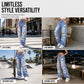 ⏰ Last Day Sale 58% Off | Women's Distressed High-Rise Wide-Leg Jeans