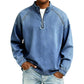 Men's Quarter-Zip Denim Pullover