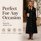 ⌛Limited-Time Offer-Women's Corduroy Midi Shirt Dress with Belt
