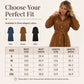 ⌛Limited-Time Offer-Women's Corduroy Midi Shirt Dress with Belt