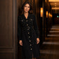 ⌛Limited-Time Offer-Women's Corduroy Midi Shirt Dress with Belt