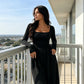 ✨ Flattering Elegance | Women's Square-Neck Ruched-Waist Wide-Leg Jumpsuit
