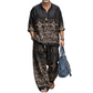 ✨ Easy Summer Style | Men's Retro Print Loose-Fit 2-Piece Set