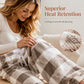 ☁️ Feel-Good Comfort | Women's Plush Plaid Wide-Leg Trousers