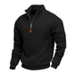 🍂 Easy Everyday Comfort | Men's Warm-Lined Stand-Collar Quarter-Zip Pullover