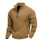 🍂 Easy Everyday Comfort | Men's Warm-Lined Stand-Collar Quarter-Zip Pullover