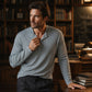 Men's Casual Waffle Knit Henley Shirt