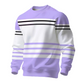 ✨ Easy Everyday Style | Men's Striped Colorblock Long-Sleeve Sweatshirt