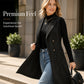 Women's Breasted Long Vest with Pockets