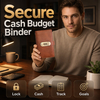 💵 Savings Notebook with Combination Lock – 📓 Secure Budget & Money-Saving Journal