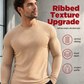 Men's Ribbed Slim-Fit Long-Sleeve T-Shirt