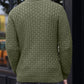💯 Quality You Can Feel | Men's Textured Stand-Collar Knit Sweater