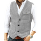 ✨ Vintage Smart Style | Men's Textured V-Neck Casual Waistcoat
