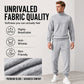 Men's Textured Mock Neck Pullover & Pants Set