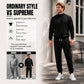 Men's Textured Mock Neck Pullover & Pants Set