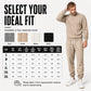 Men's Textured Mock Neck Pullover & Pants Set