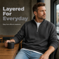 Men's Casual Warm Half-Zip Sweatshirt