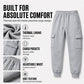 👖 Pull-On Comfort | Men's Loose Drawstring Cargo Jogger Pants
