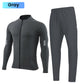 Men's Stand Collar Jacket & Slim-Fit Pants Set