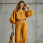 ✨ One Set, More Ways to Wear | Women's Crop Top & Wide-Leg Pants 2-Piece Set